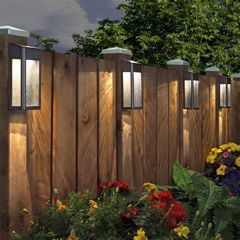 solar lights for fence posts.